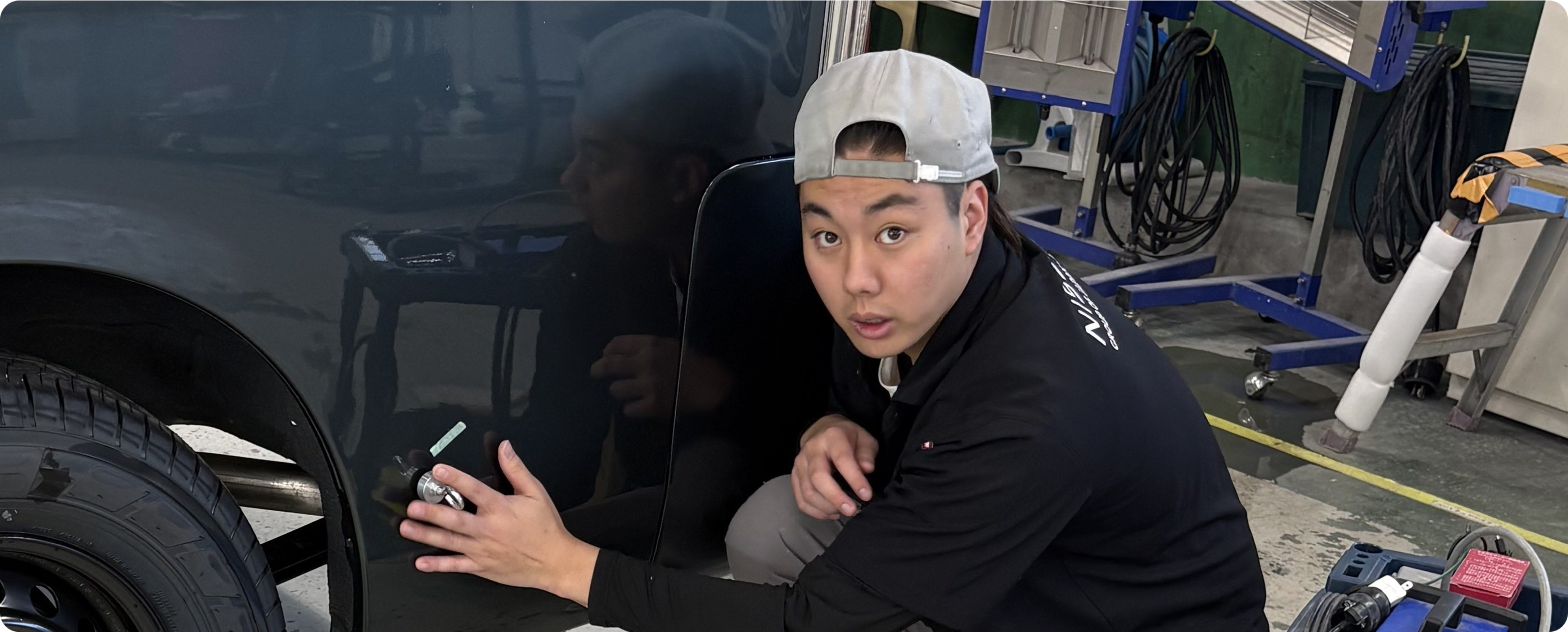 宮城サービスセンター　整備部　整備課 リペア係　Tatsuki Endo　遠藤 龍生 2024年4月1日 入社